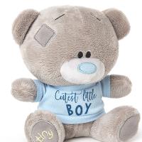 7" Cutest Little Boy T-Shirt Tiny Tatty Teddy Extra Image 1 Preview